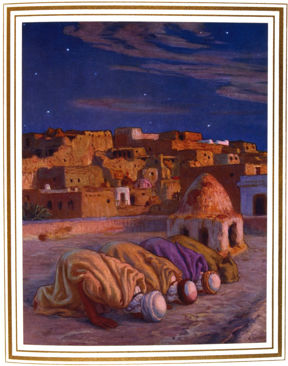 Prostration Prayer Prayer of Prostration, 1918 af Alphonse Etienne Dinet
