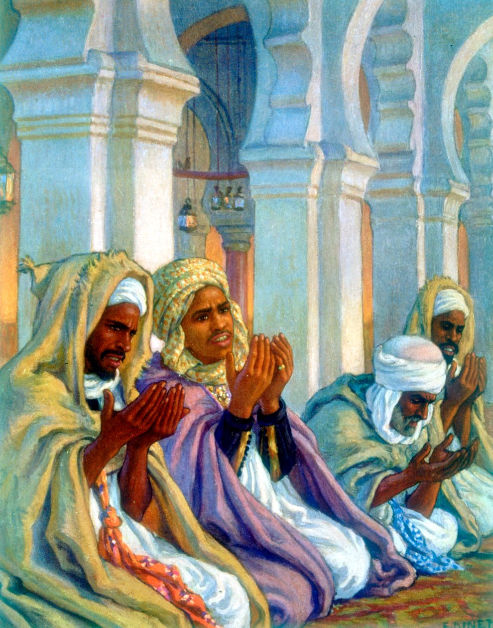 Linvocation La Priere Invokationsbøn, 1918 af Alphonse Etienne Dinet