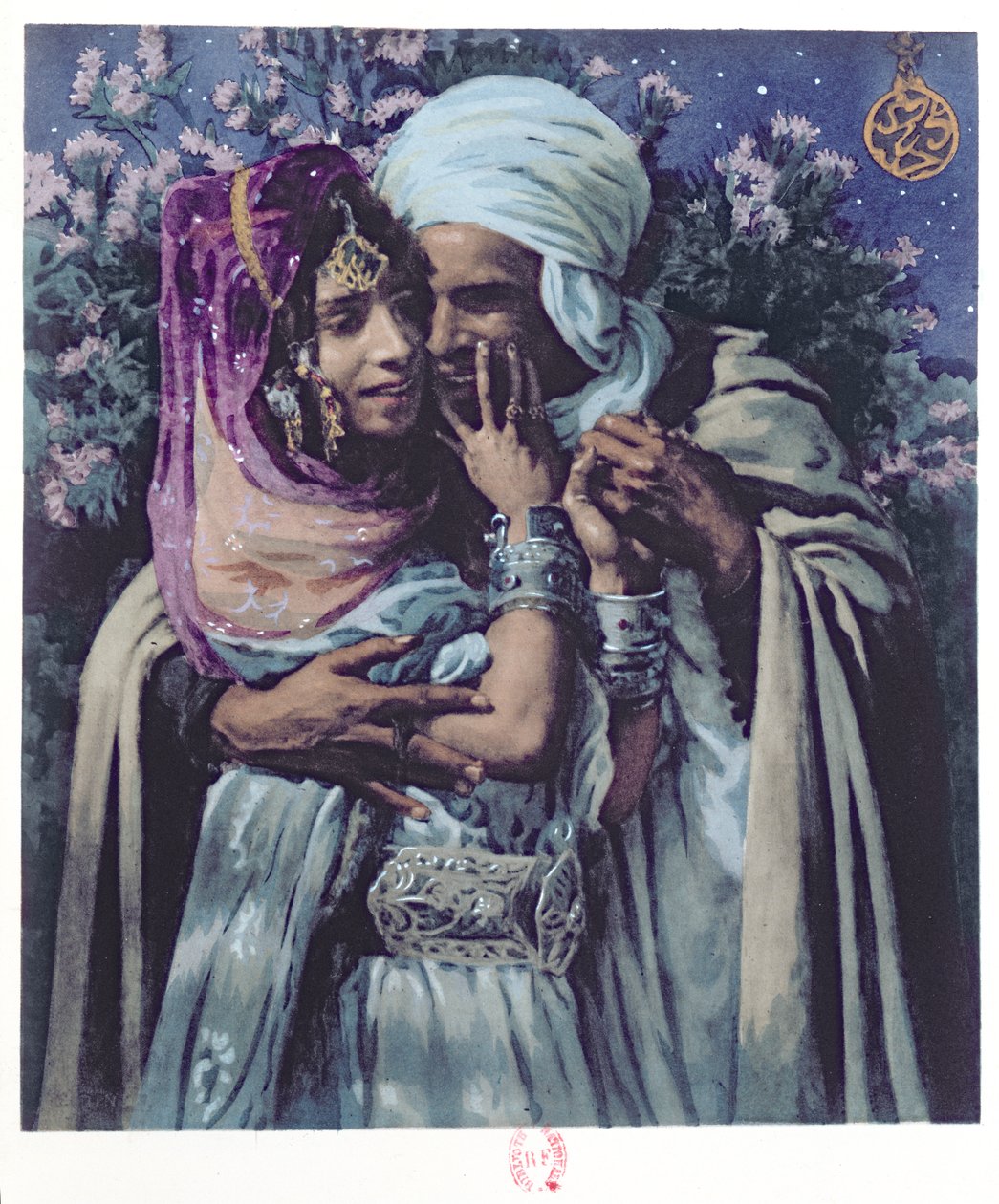 Slave to Love (farve litho) af Alphonse Etienne Dinet