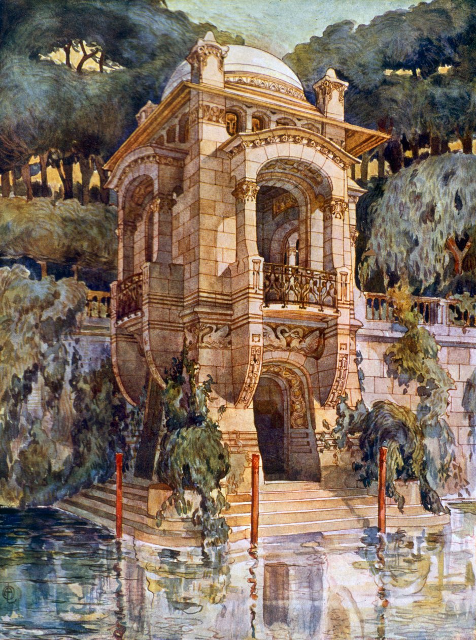 Fancy Garden (farvelitografi) af Alphonse Laverriere