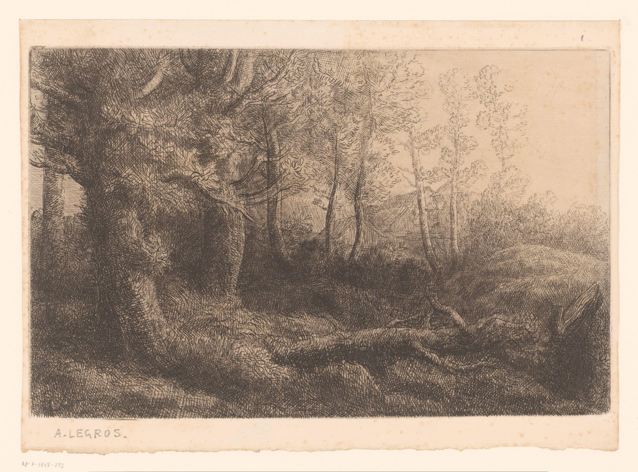 skov udsigt af Alphonse Legros (attributed to)