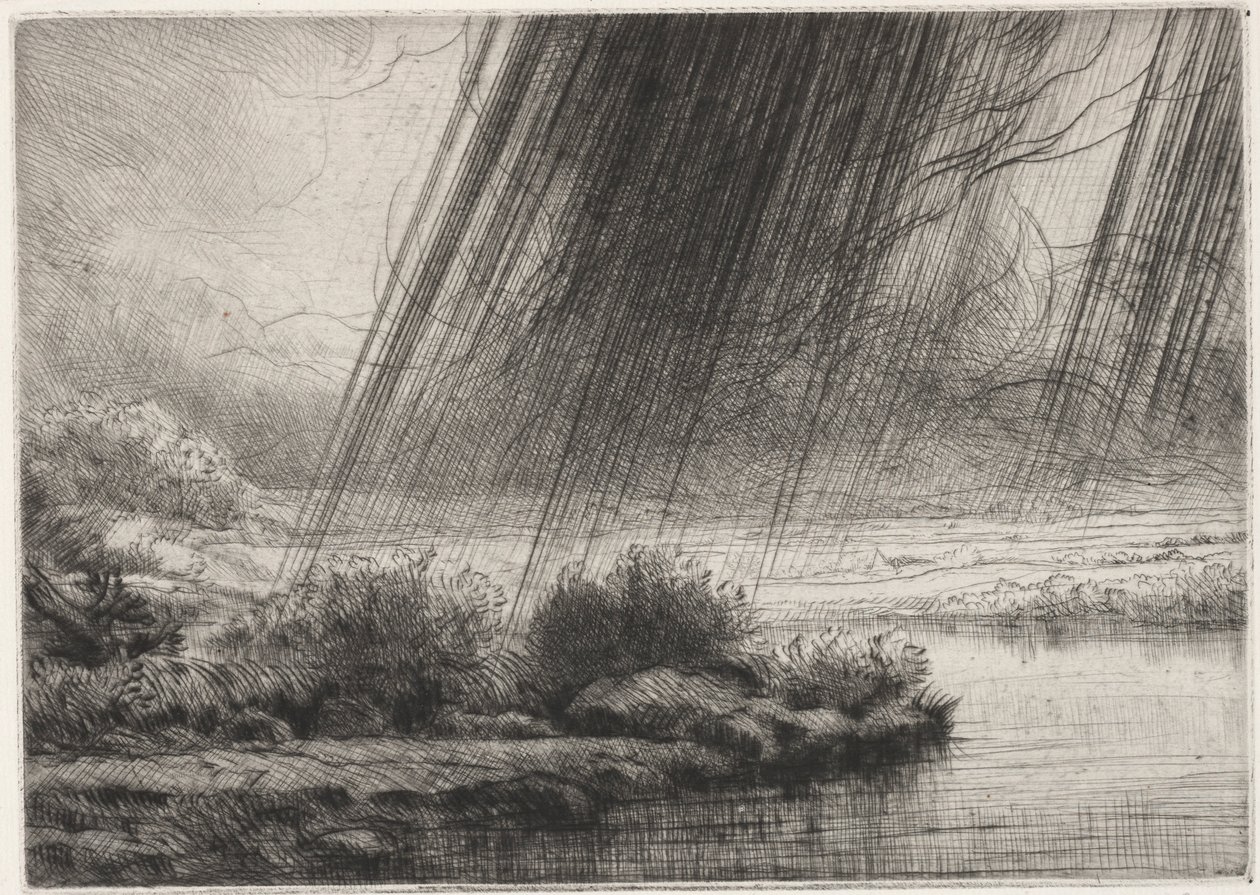 En storm. af Alphonse Legros