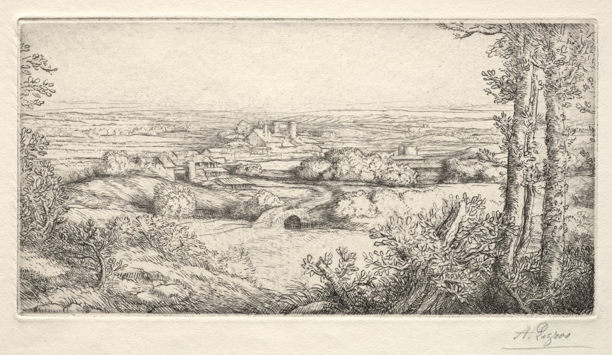 En dal i Bourgogne af Alphonse Legros