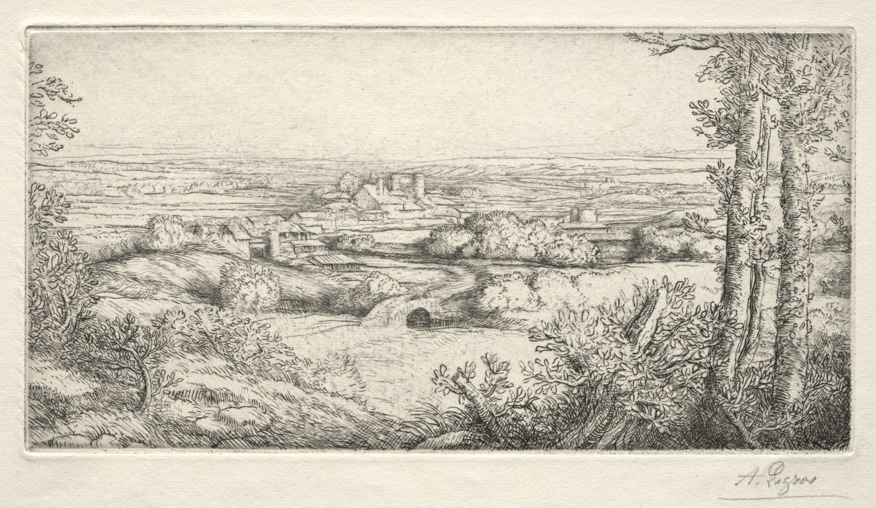 En dal i Bourgogne af Alphonse Legros