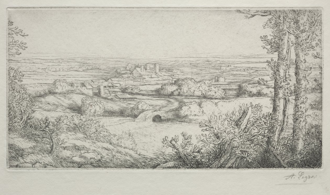 En dal i Bourgogne af Alphonse Legros