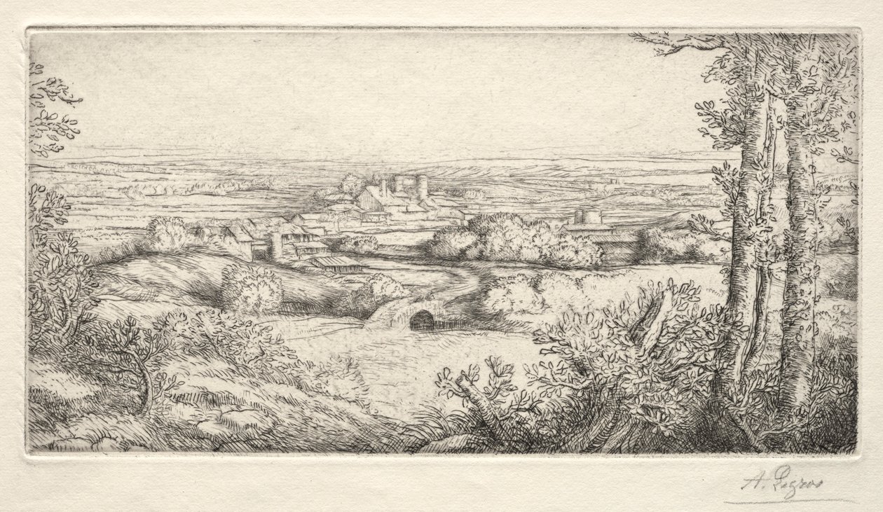 En dal i Bourgogne En dal i Bourgogne. af Alphonse Legros
