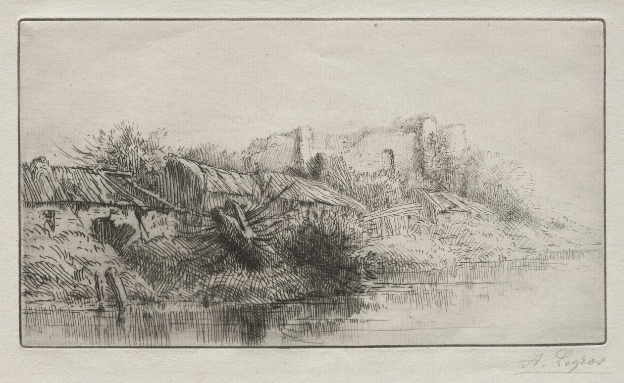 Forladt landsby af Alphonse Legros