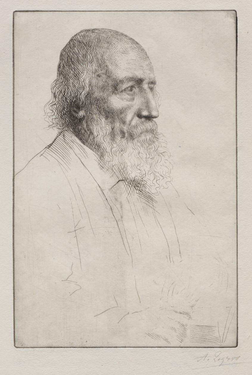Alfred Lord Tennyson af Alphonse Legros