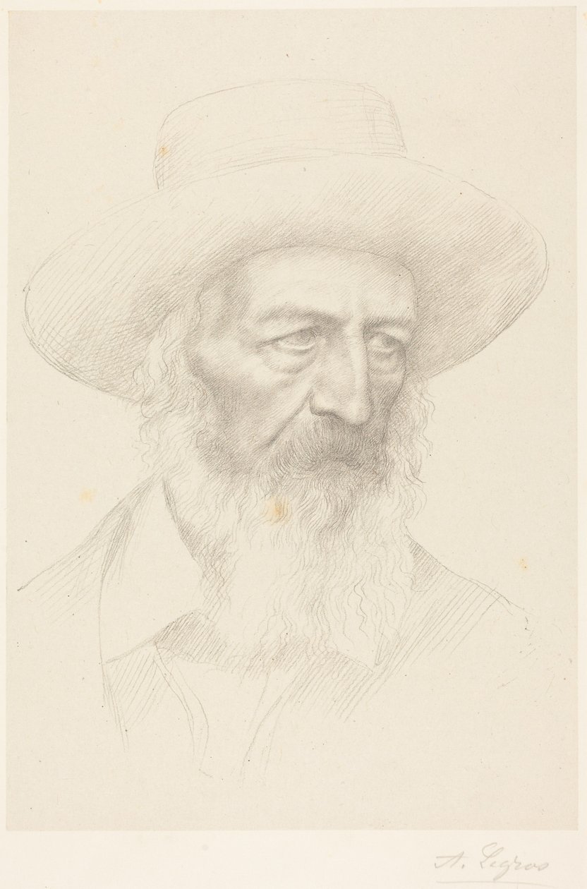Alfred, Lord Tennyson af Alphonse Legros