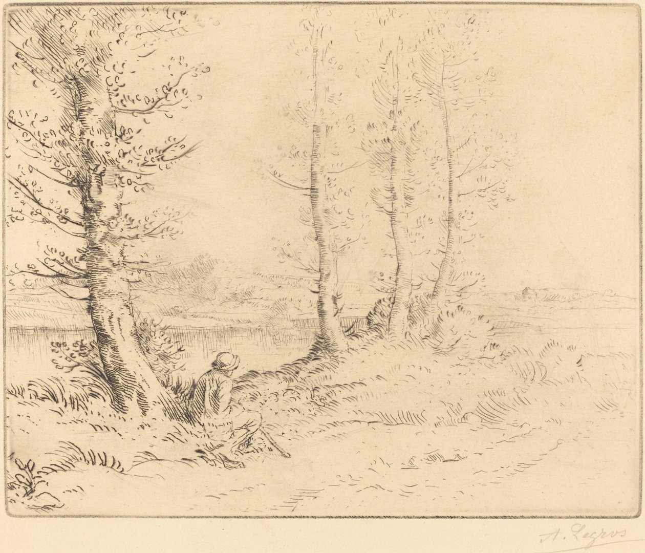 Langs floden (Le long de la rive) af Alphonse Legros