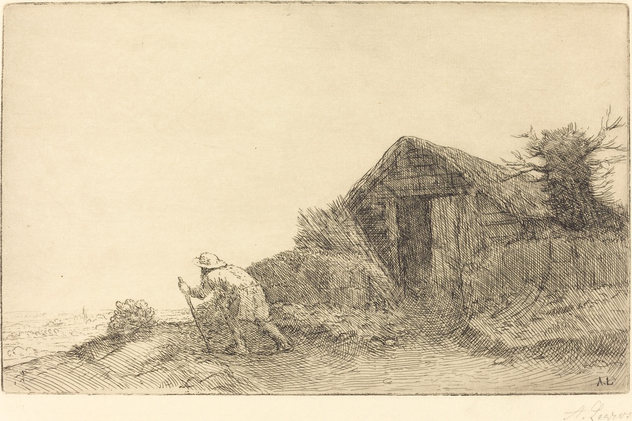 Langs toppen af ​​bakken På toppen af ​​bakken. af Alphonse Legros