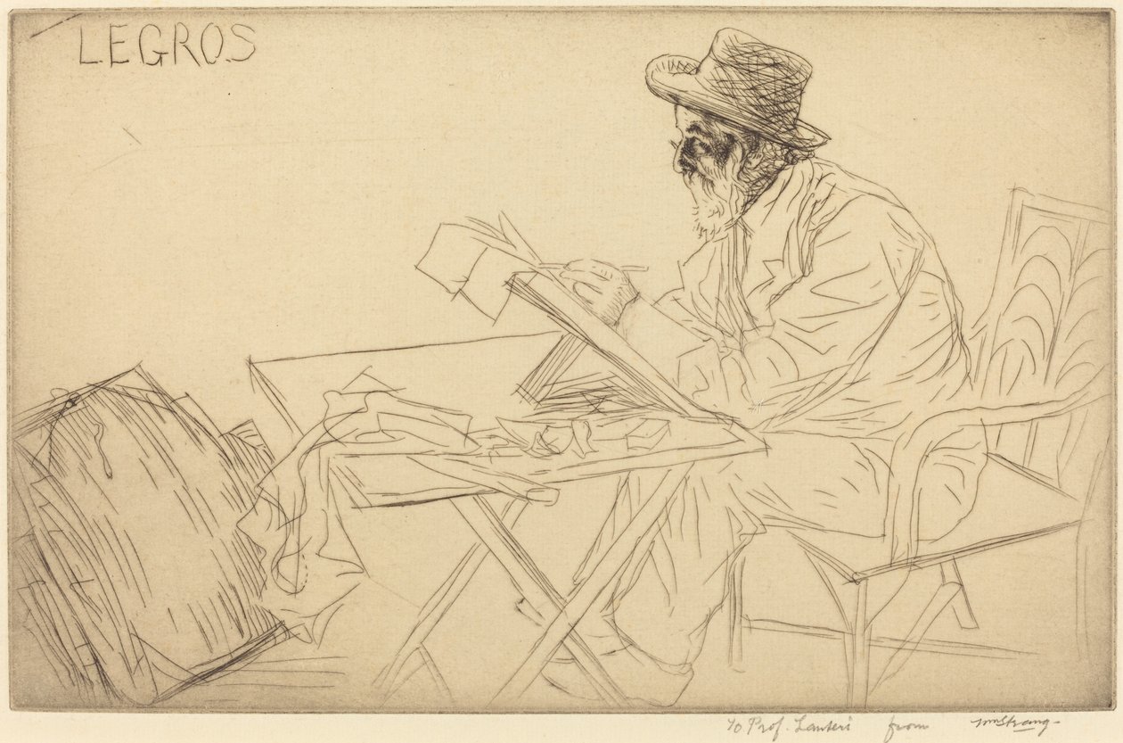 Alphonse Legros skitsering. af Alphonse Legros
