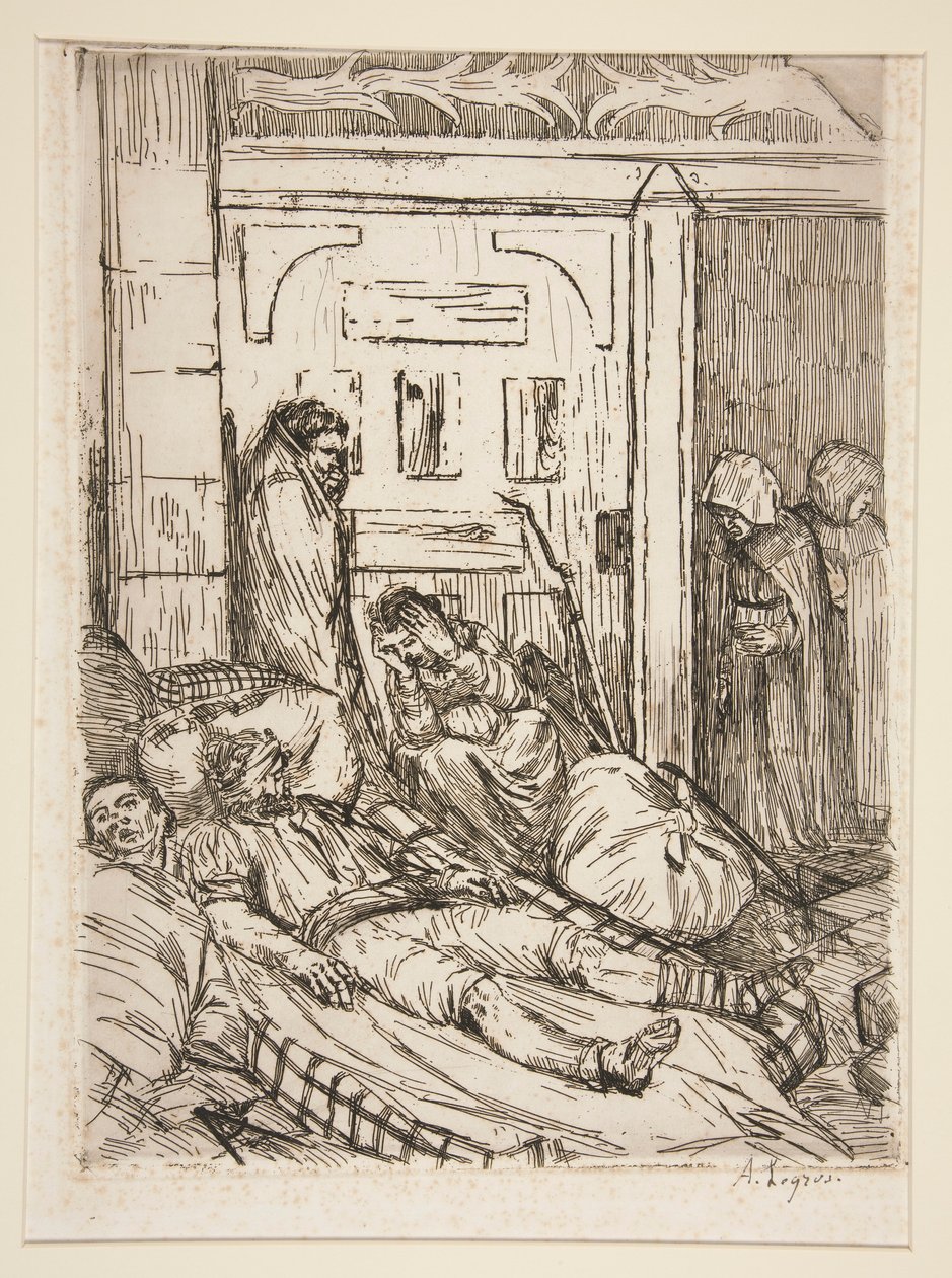 Ambulance af Alphonse Legros