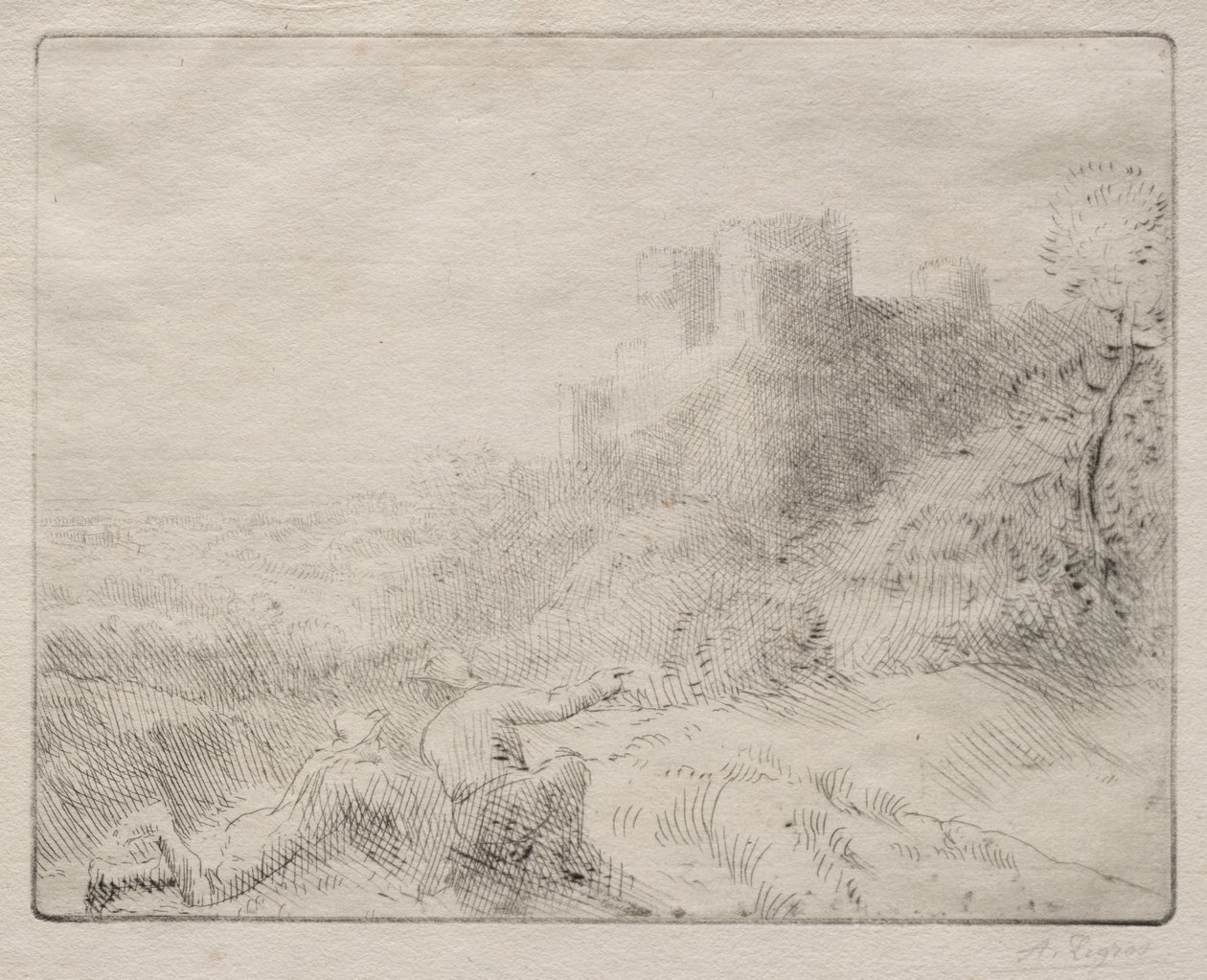 Et gammelt slot af Alphonse Legros