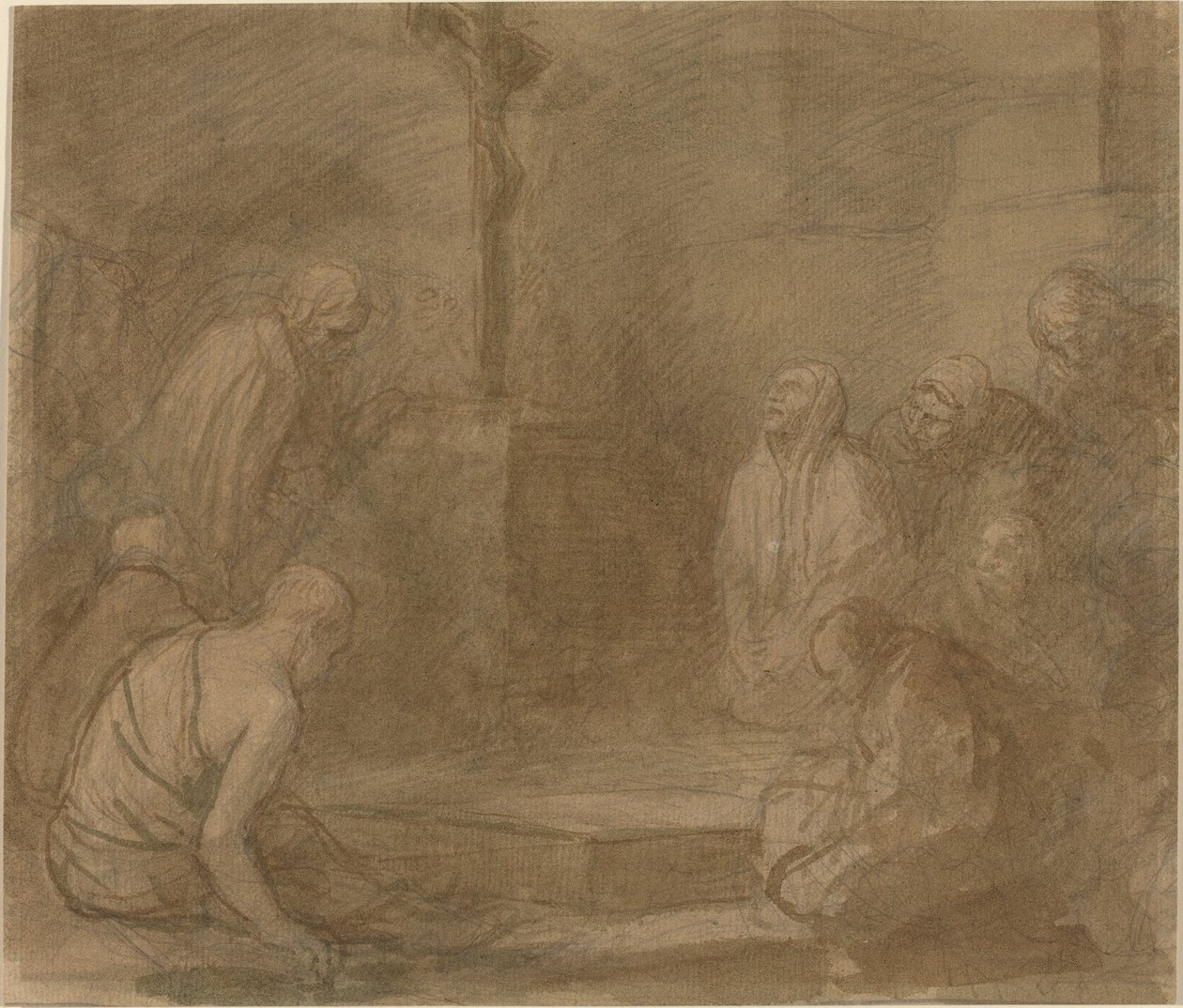 Ved foden af korset af Alphonse Legros