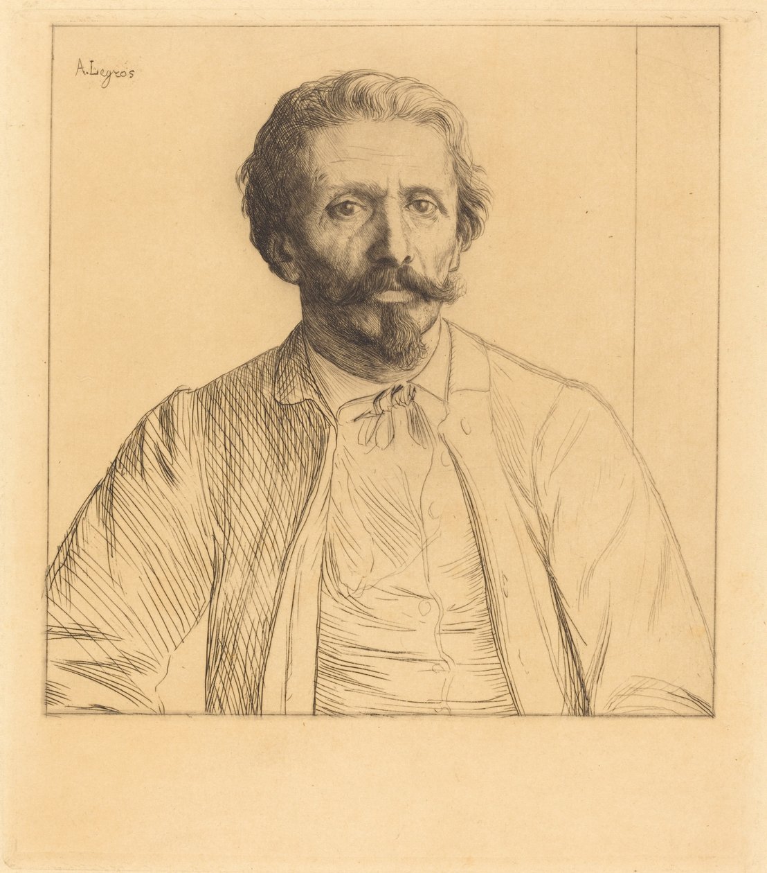 Auguste Delatre af Alphonse Legros