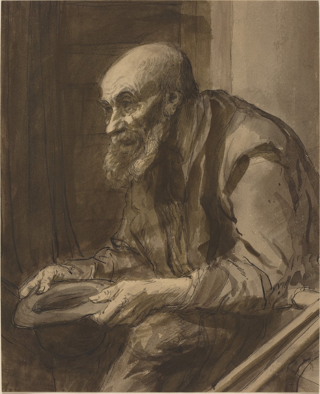 Tigger med krykker af Alphonse Legros