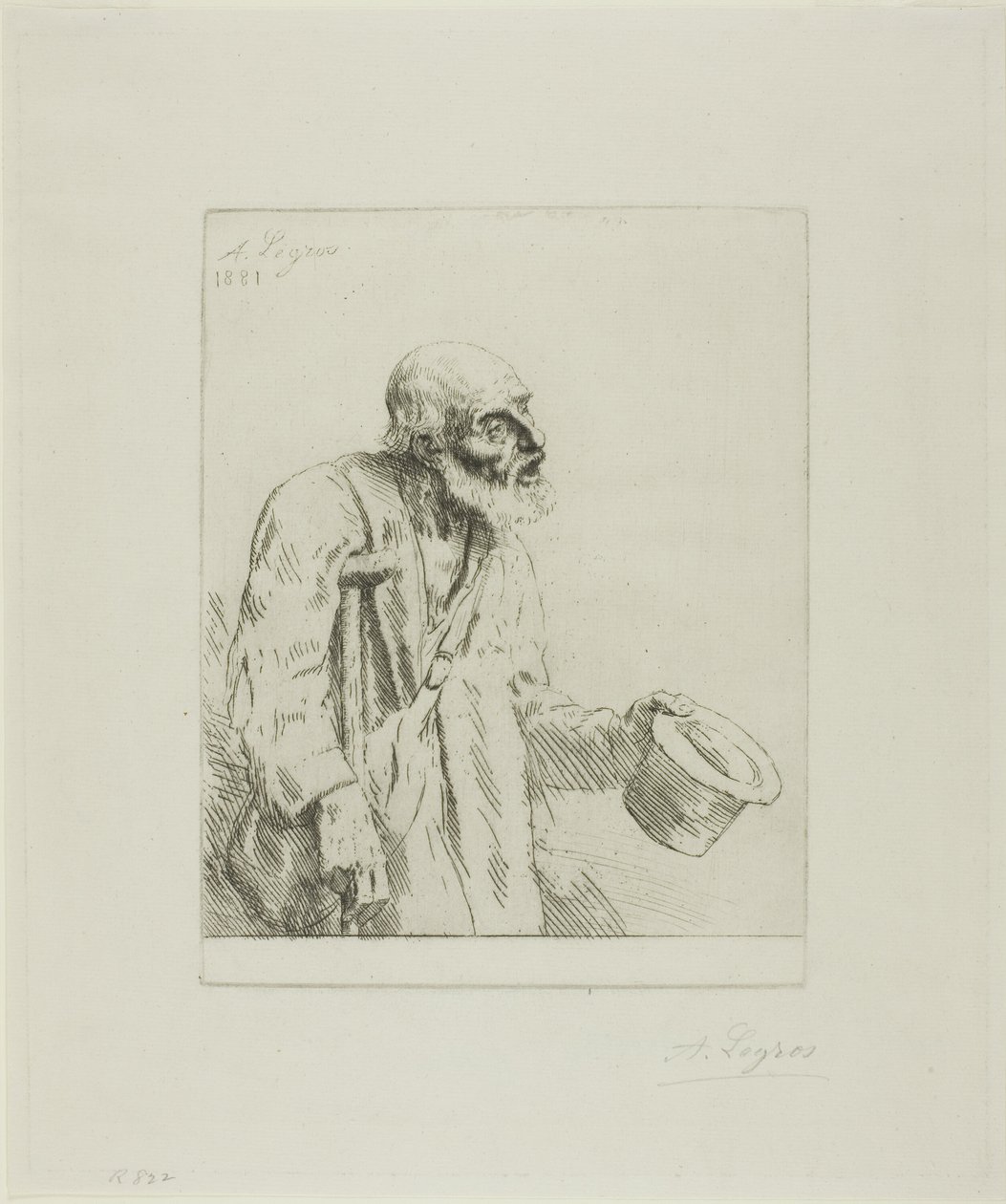 Tigger med krykker af Alphonse Legros