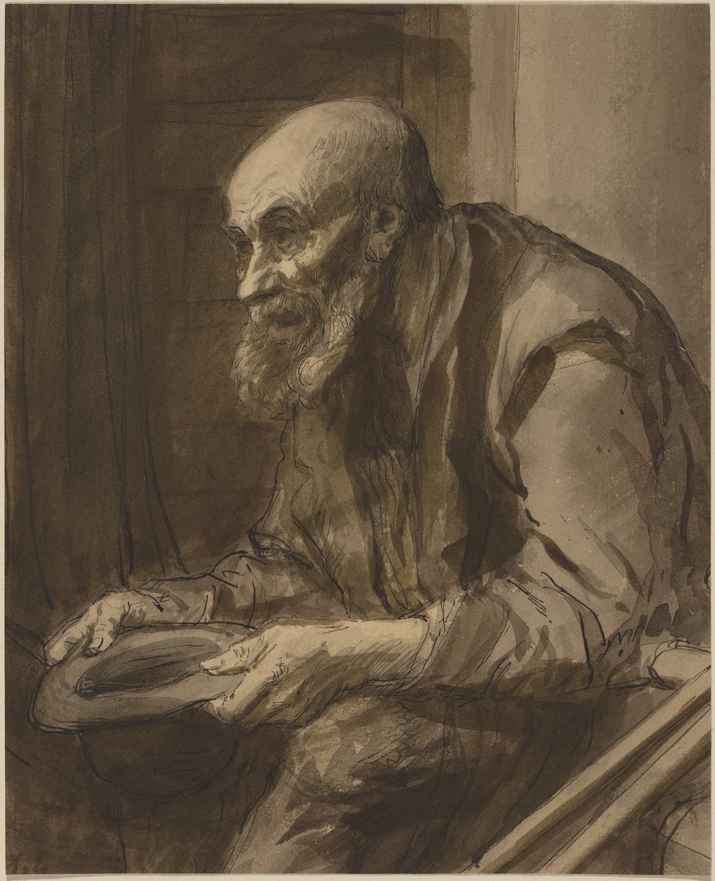 Tigger med krykker af Alphonse Legros