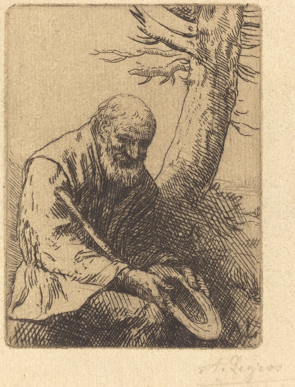 Tigger med hat i hånden Tigger med hat i hånden. af Alphonse Legros