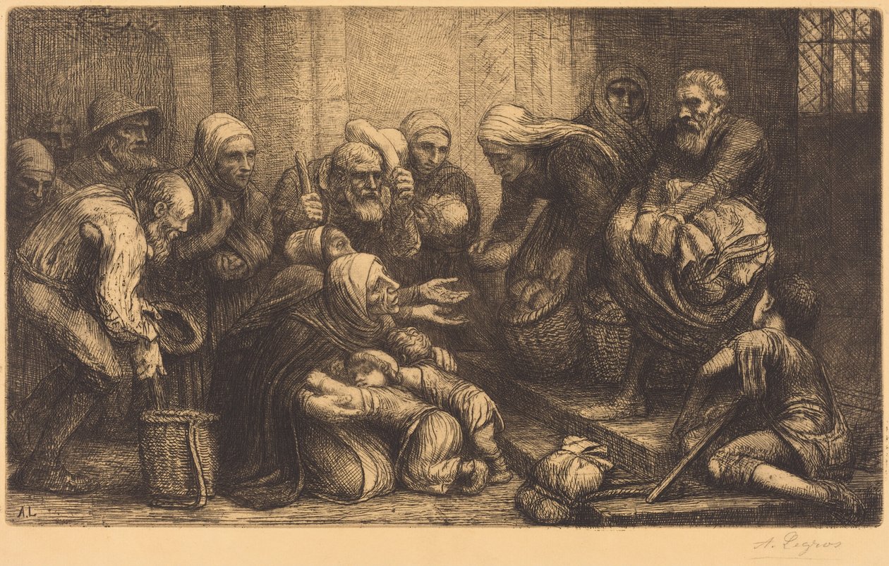 Beggars of Brussels (Tiggerne i Brugge) af Alphonse Legros