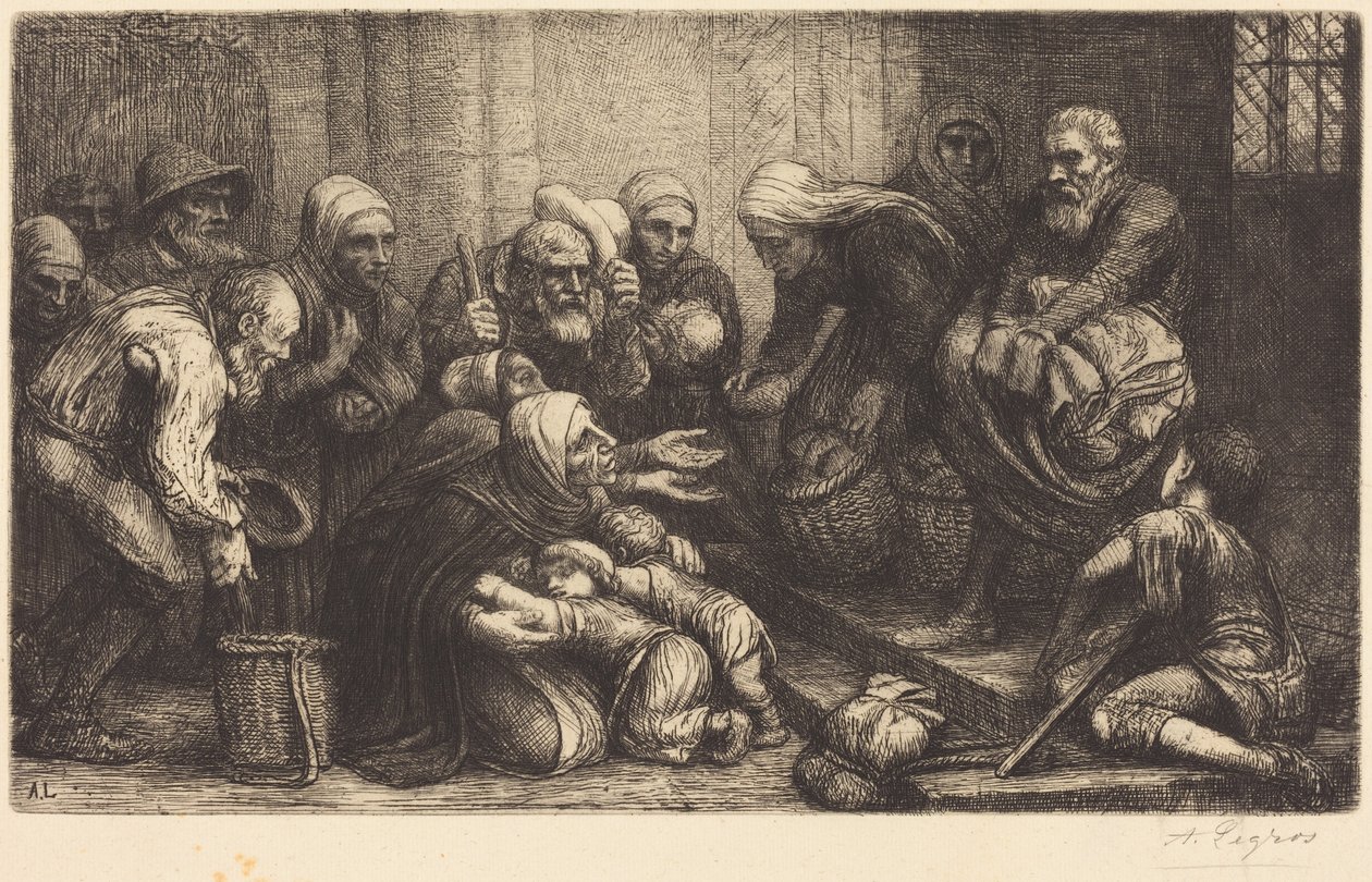 Tiggere fra Bruxelles (Tiggerne fra Brügge) af Alphonse Legros