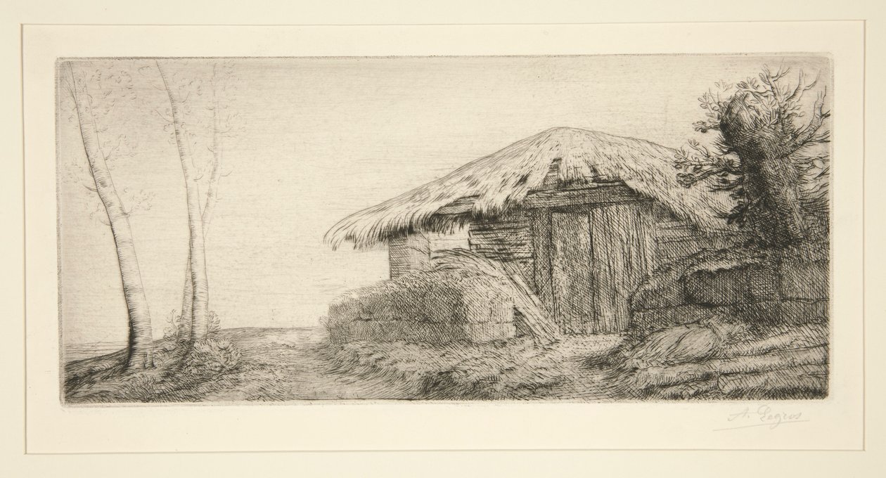 Fårefold på bjergsiden (Shyrde af Alphonse Legros