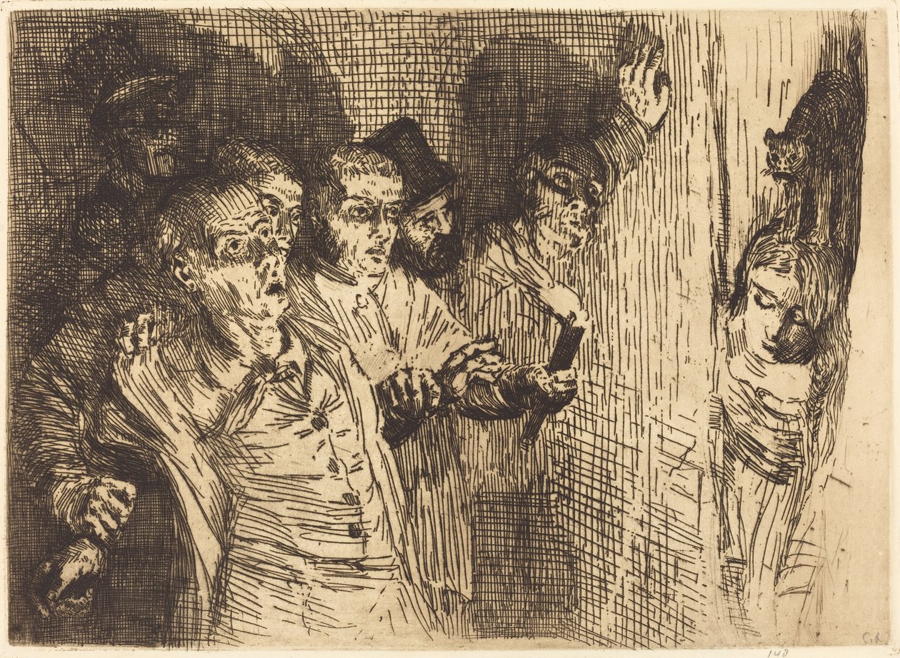 Sort kat Den sorte kat. af Alphonse Legros