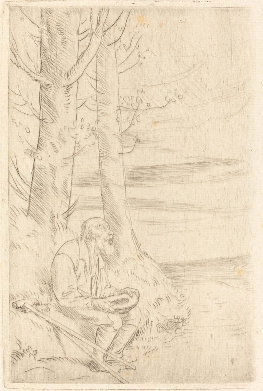 Den blinde tigger af Alphonse Legros