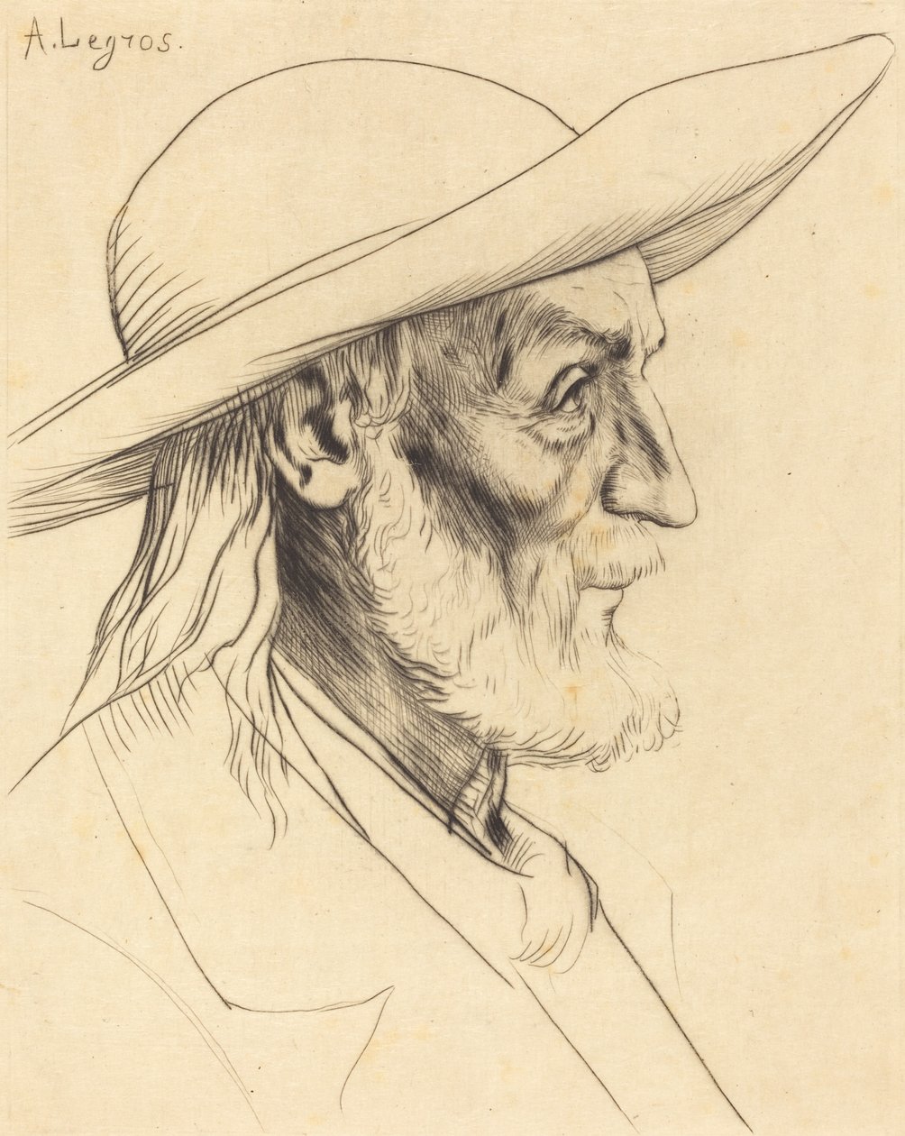 Bretonsk bonde af Alphonse Legros
