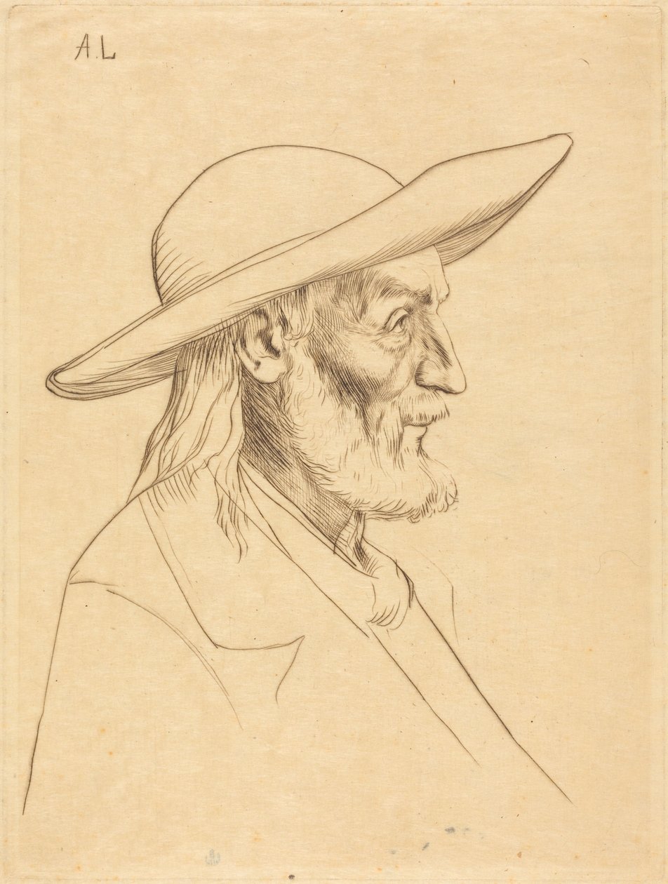 Bretonsk bonde (Paysan breton) af Alphonse Legros