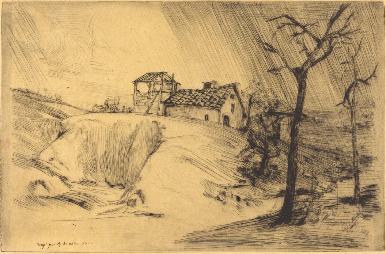 Teglværk (La Briqueterie) af Alphonse Legros