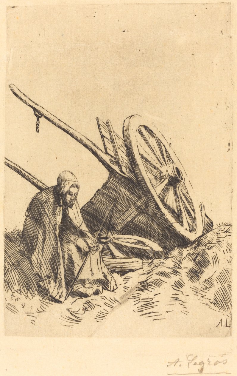 Ødelagt vogn af Alphonse Legros