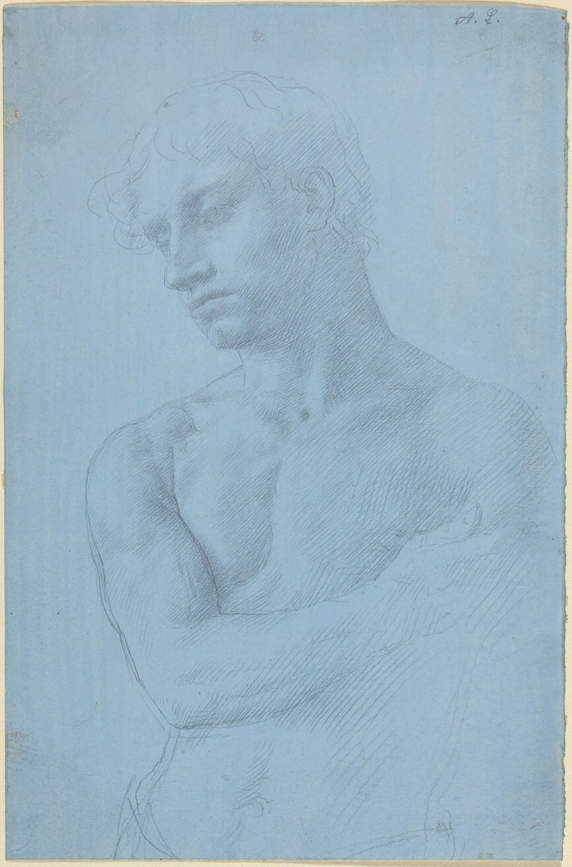 Buste af en nøgen mand af Alphonse Legros
