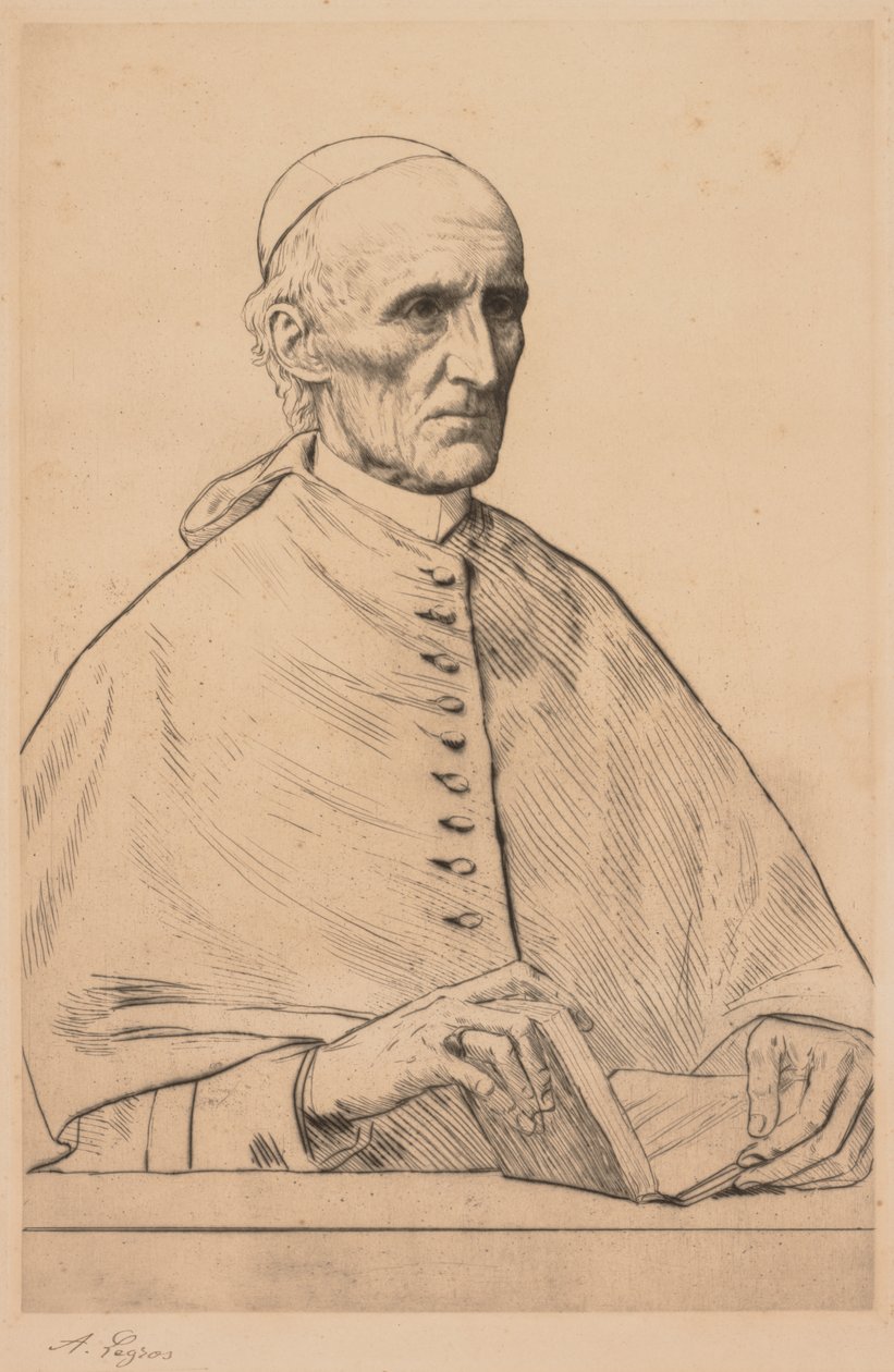Kardinal Manning af Alphonse Legros