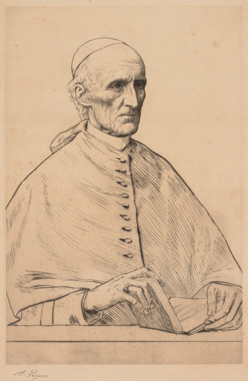 Kardinal Manning. af Alphonse Legros