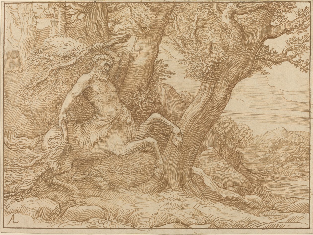 Kentaur med Grene af Alphonse Legros