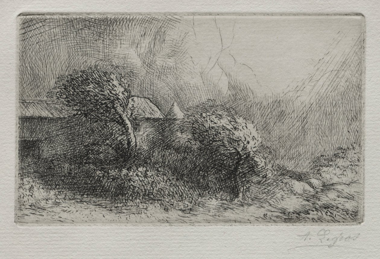 Chailli: End of a Storm Effet dorage. af Alphonse Legros