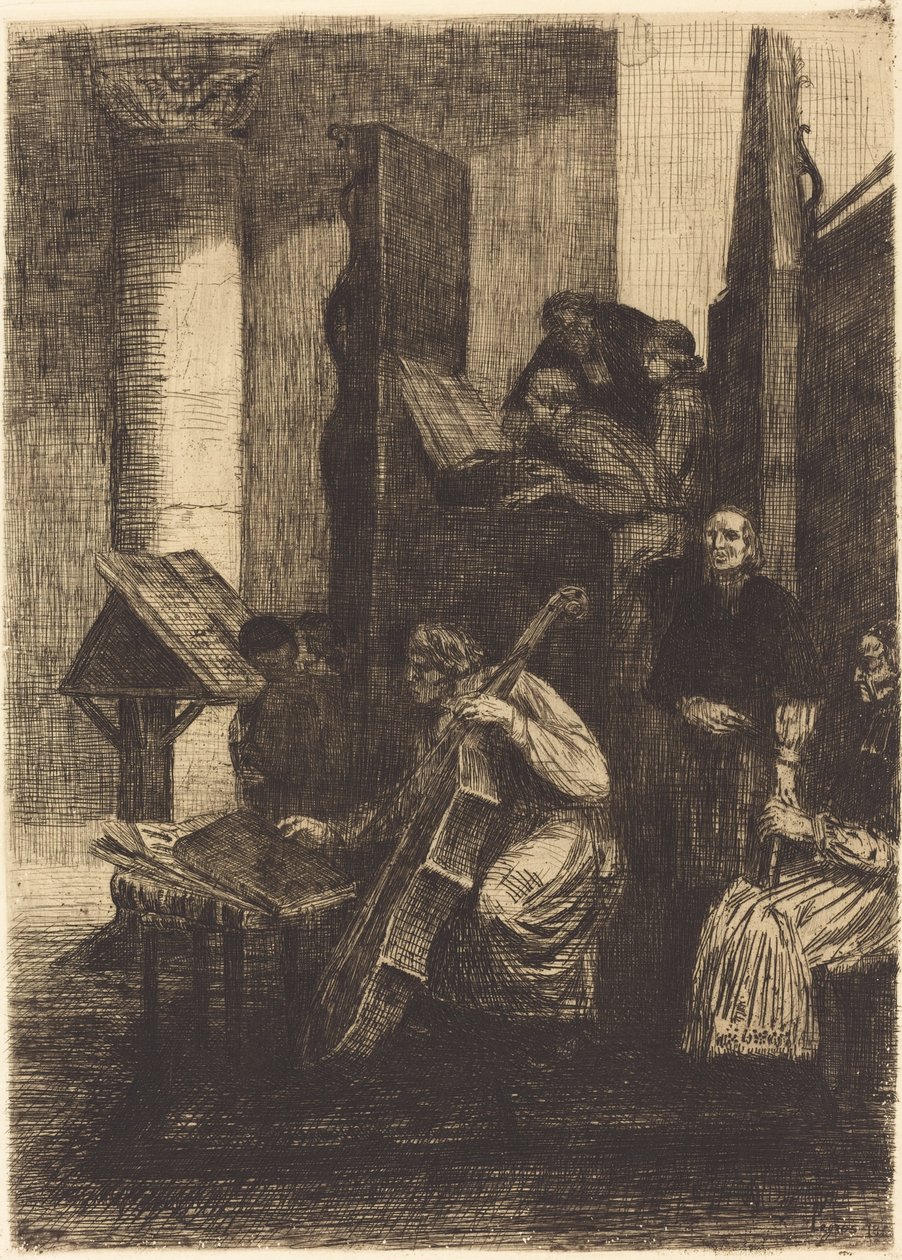 Kor i en spansk kirke Koret i en spansk kirke, 1860. af Alphonse Legros