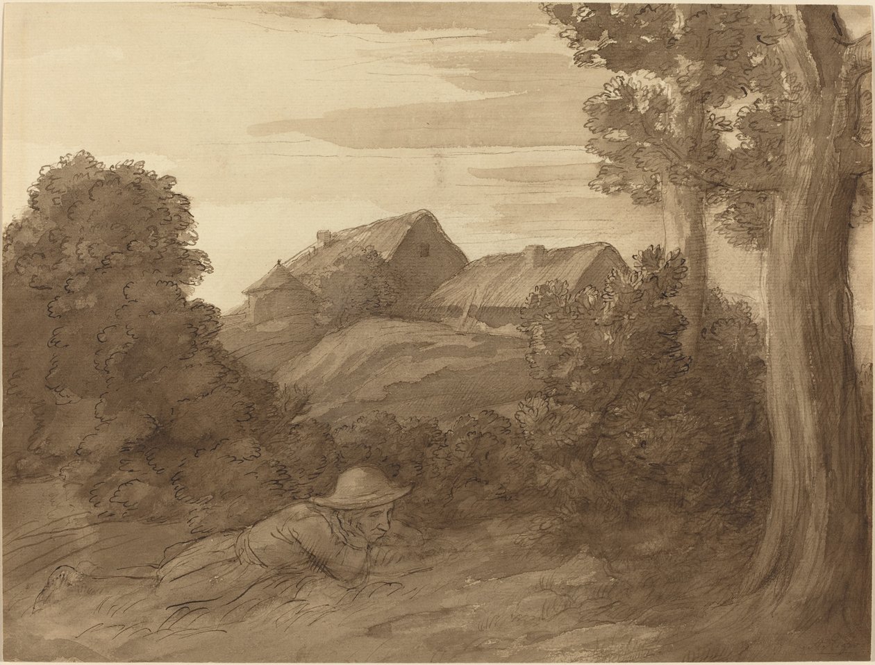 Claudes gård af Alphonse Legros