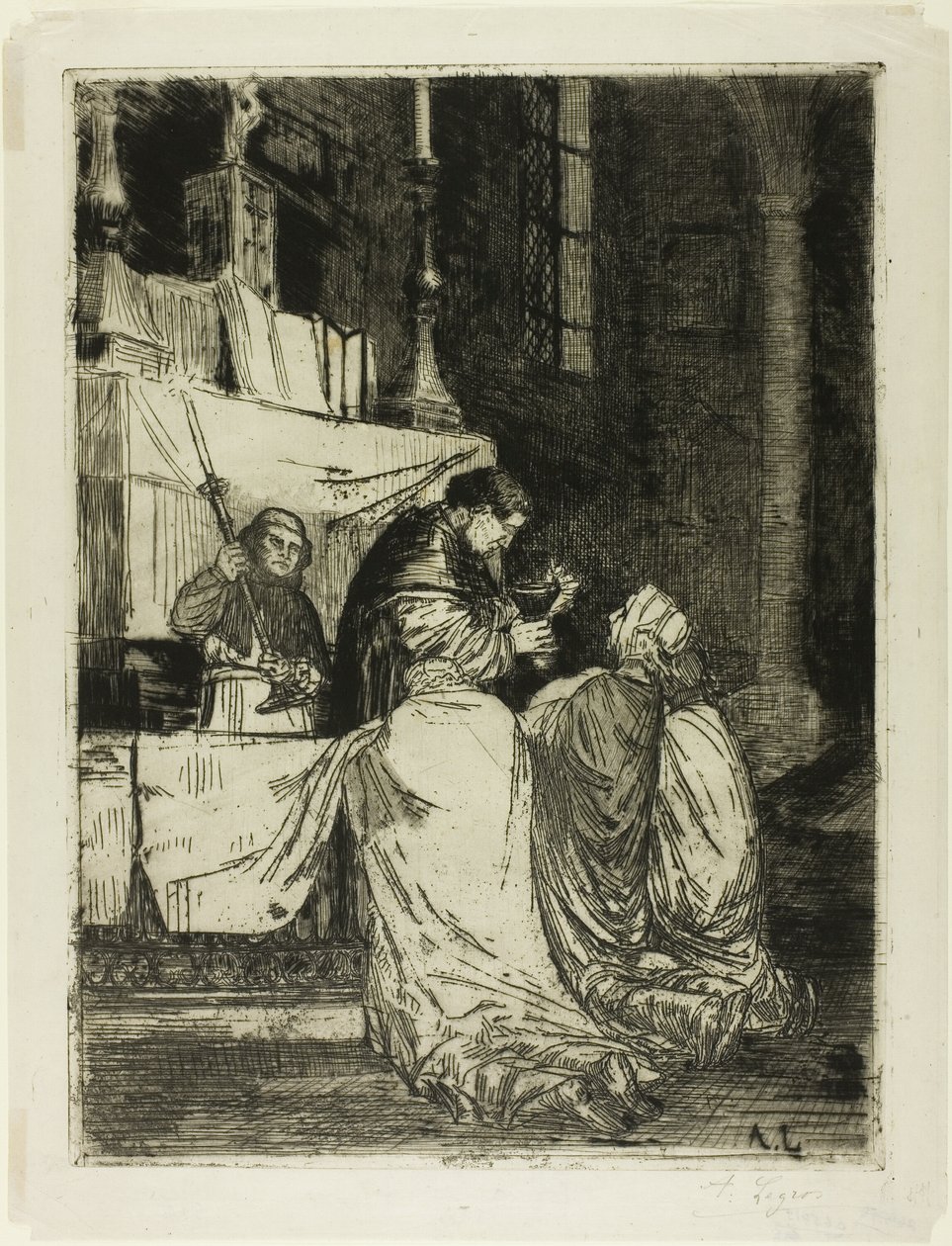 Nadver i St. Médard-kirken af Alphonse Legros