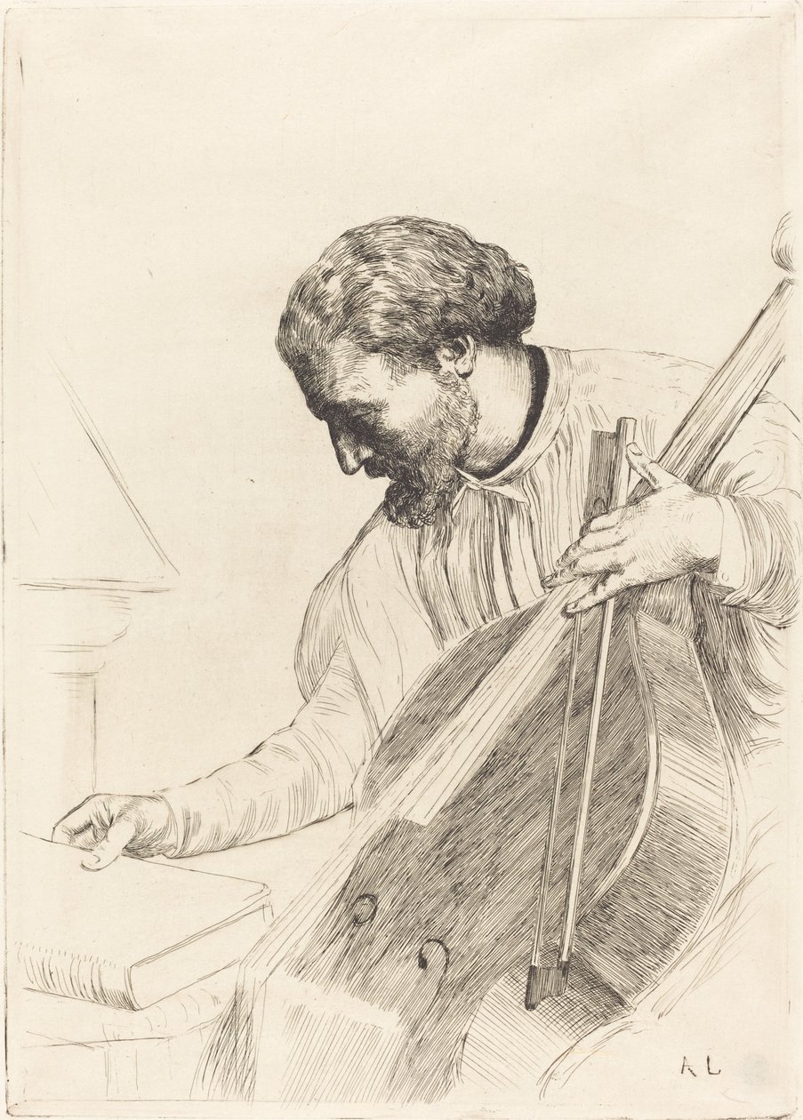 Kontra-bas spiller af Alphonse Legros