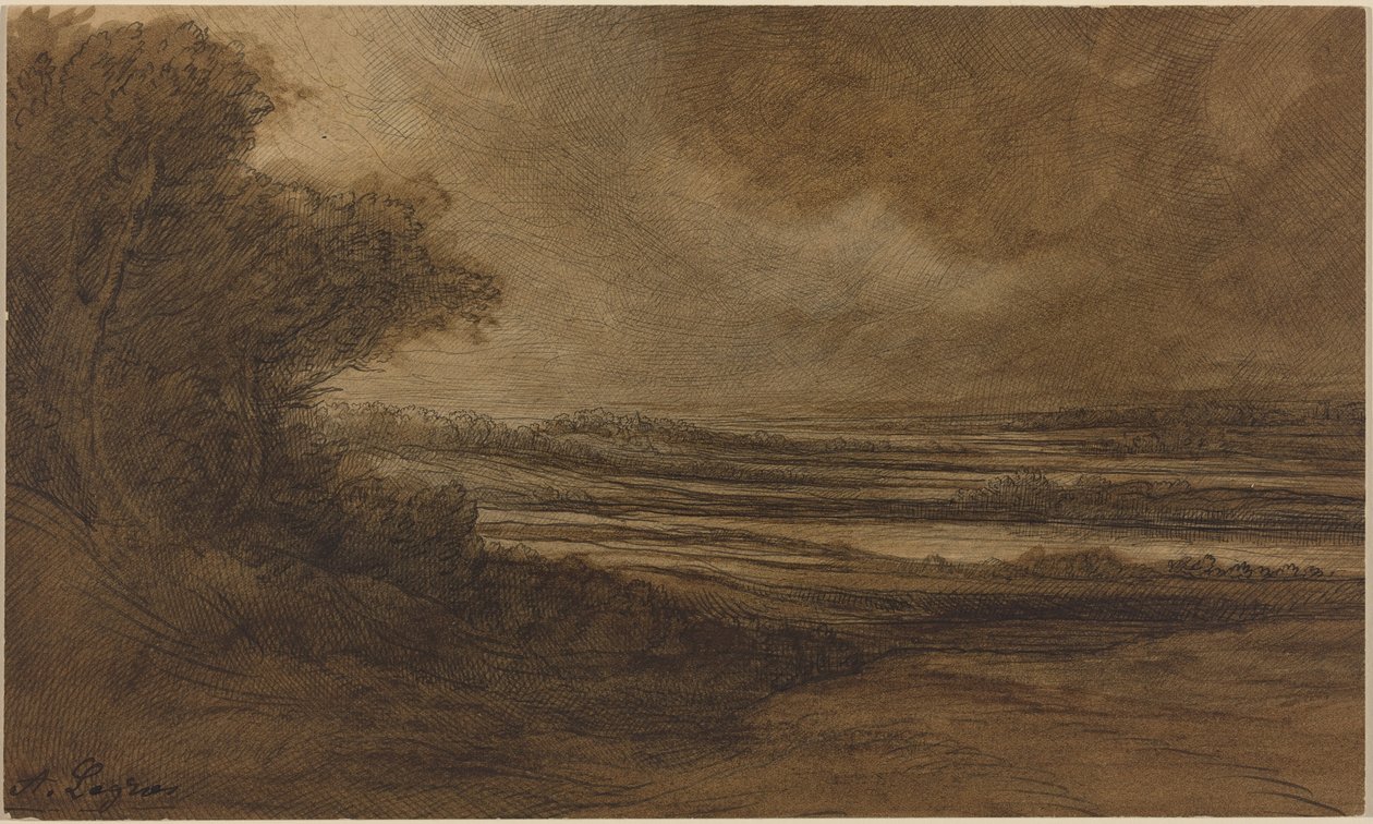 Landskabet i Bourgogne [forsiden] af Alphonse Legros