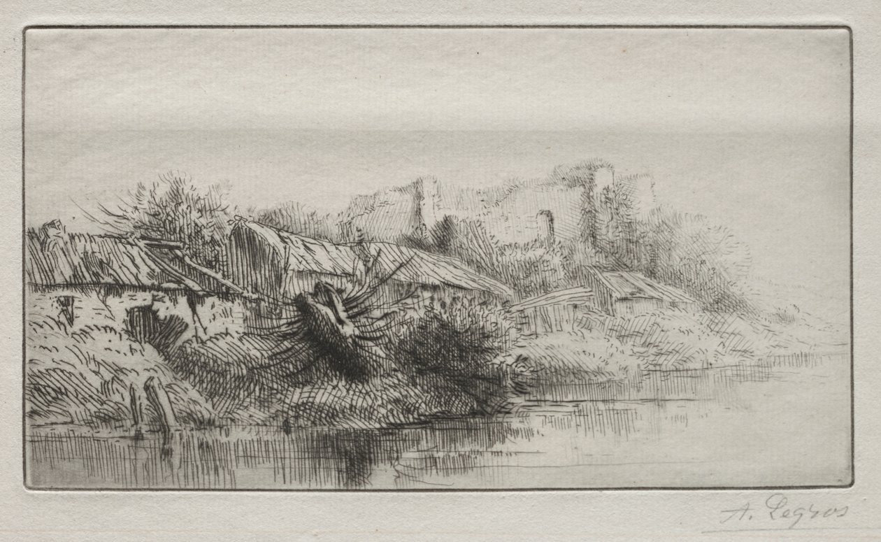 Øde landsby af Alphonse Legros