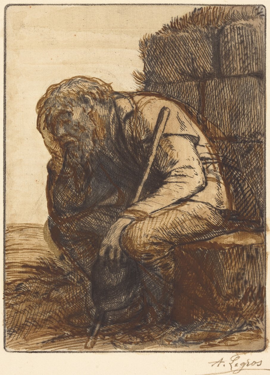 Den fortvivlede mand (Le désespéré) af Alphonse Legros