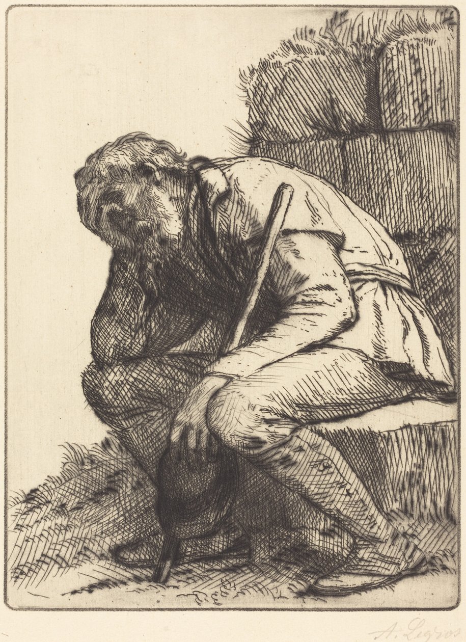 Fortvivlet mand af Alphonse Legros