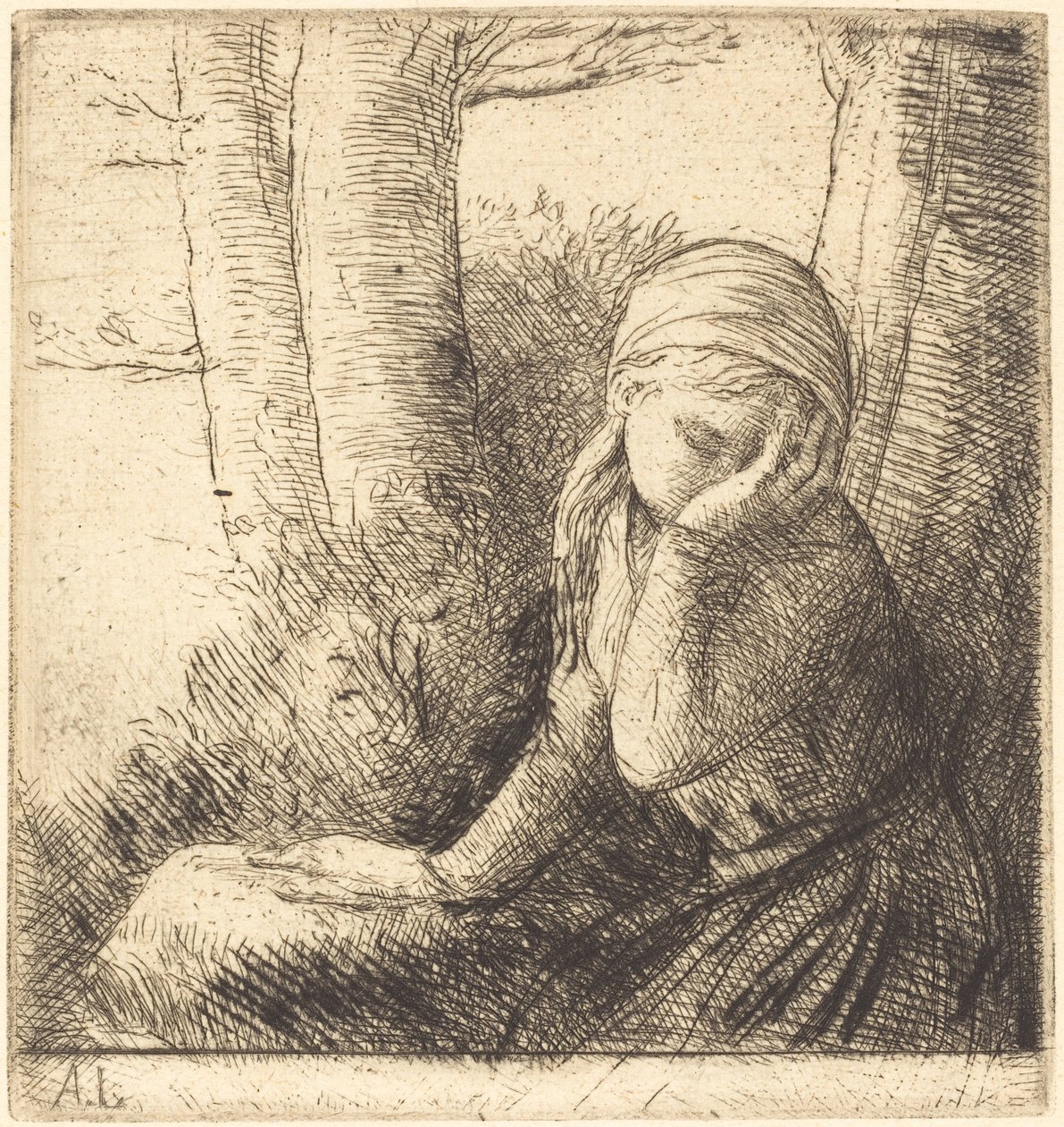 Desperate Young Girl Desperate Young Girl. af Alphonse Legros