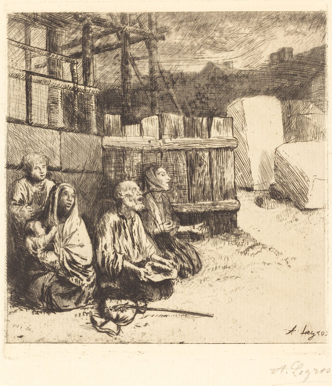 engelske tiggere af Alphonse Legros