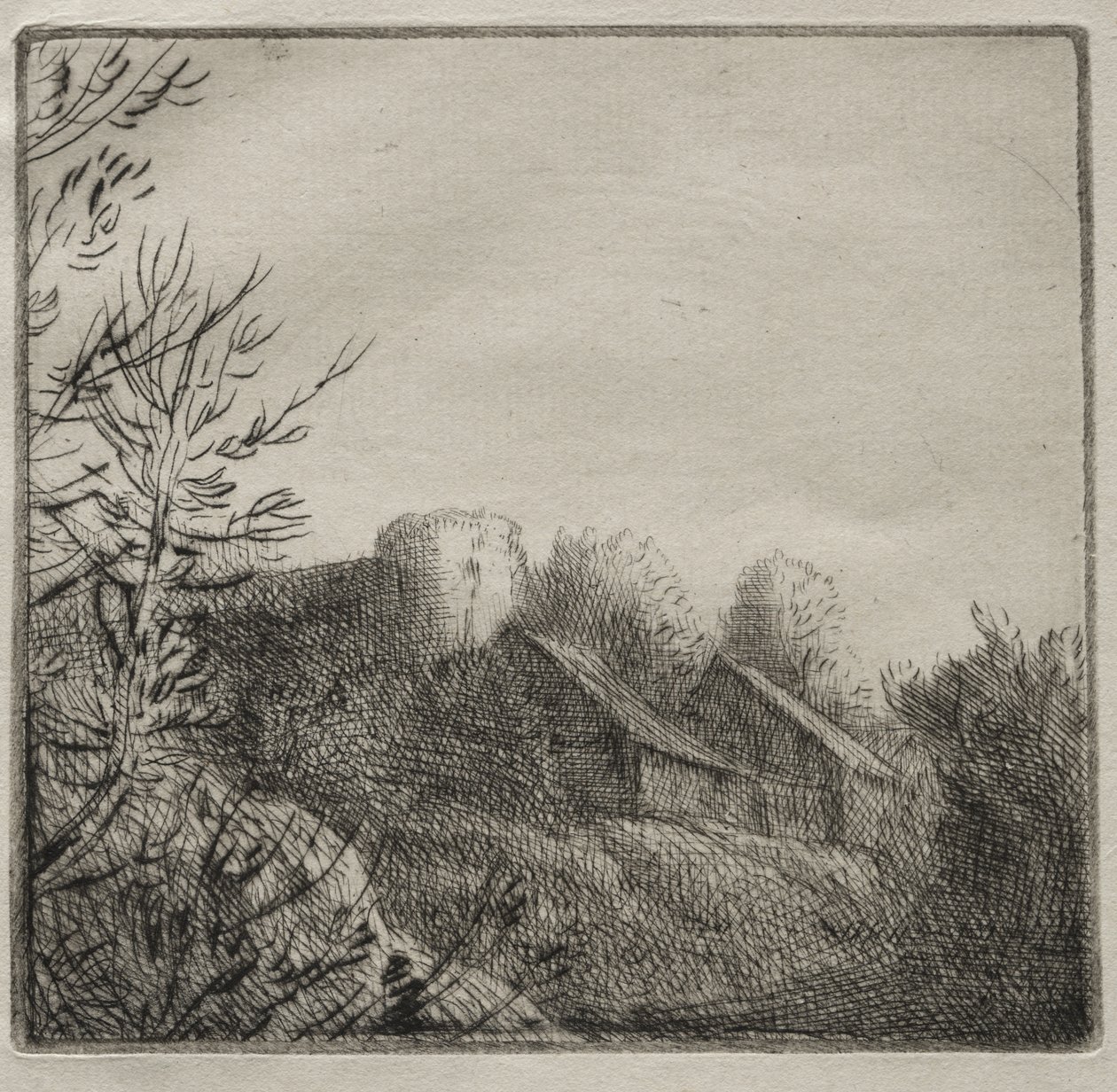 Farm at Valoux af Alphonse Legros