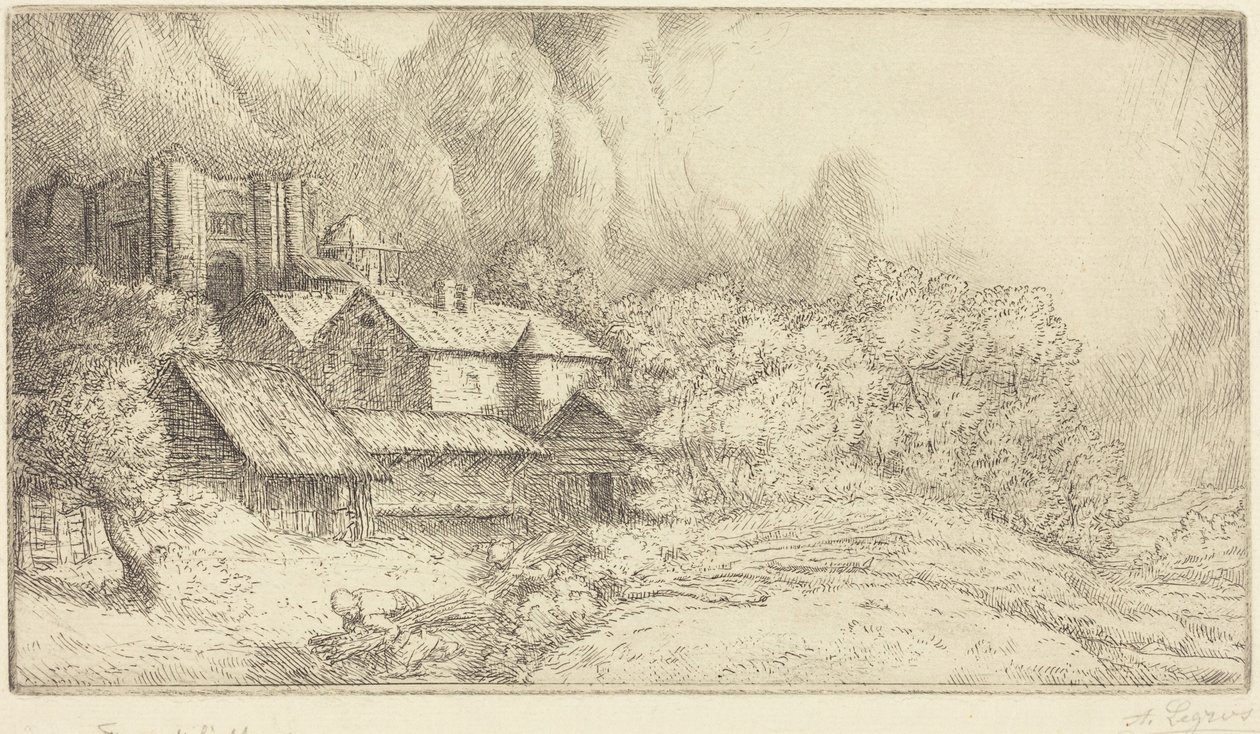 Gården ved klosteret (La ferme de l